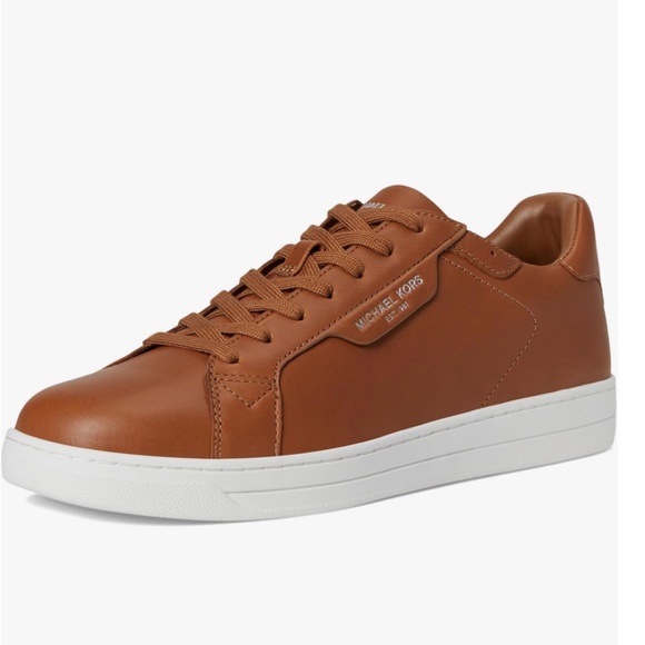 MICHAEL Michael Kors Men's Keating Lace Up in Luggage Brown, 9.5 - Picture 1 of 8